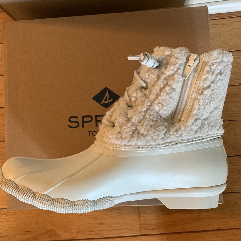 Sperry White Winter & Rain Boots